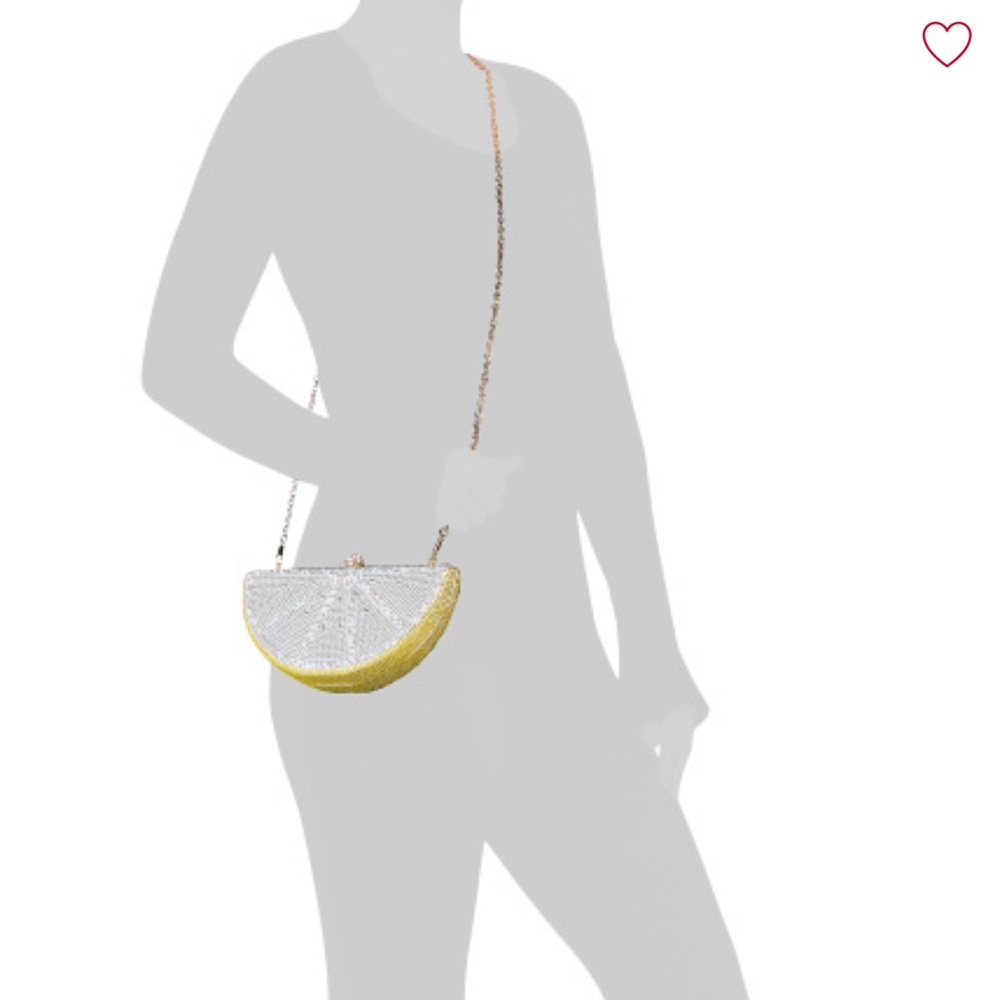 Crystal Embellished Lemon Slice Clutch - Picture 3 of 6